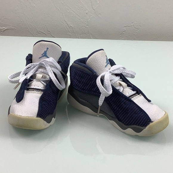 Nike Air Jordan Retro 13 Flint Blue sneakers size 9C Toddler - Picture 8 of 16